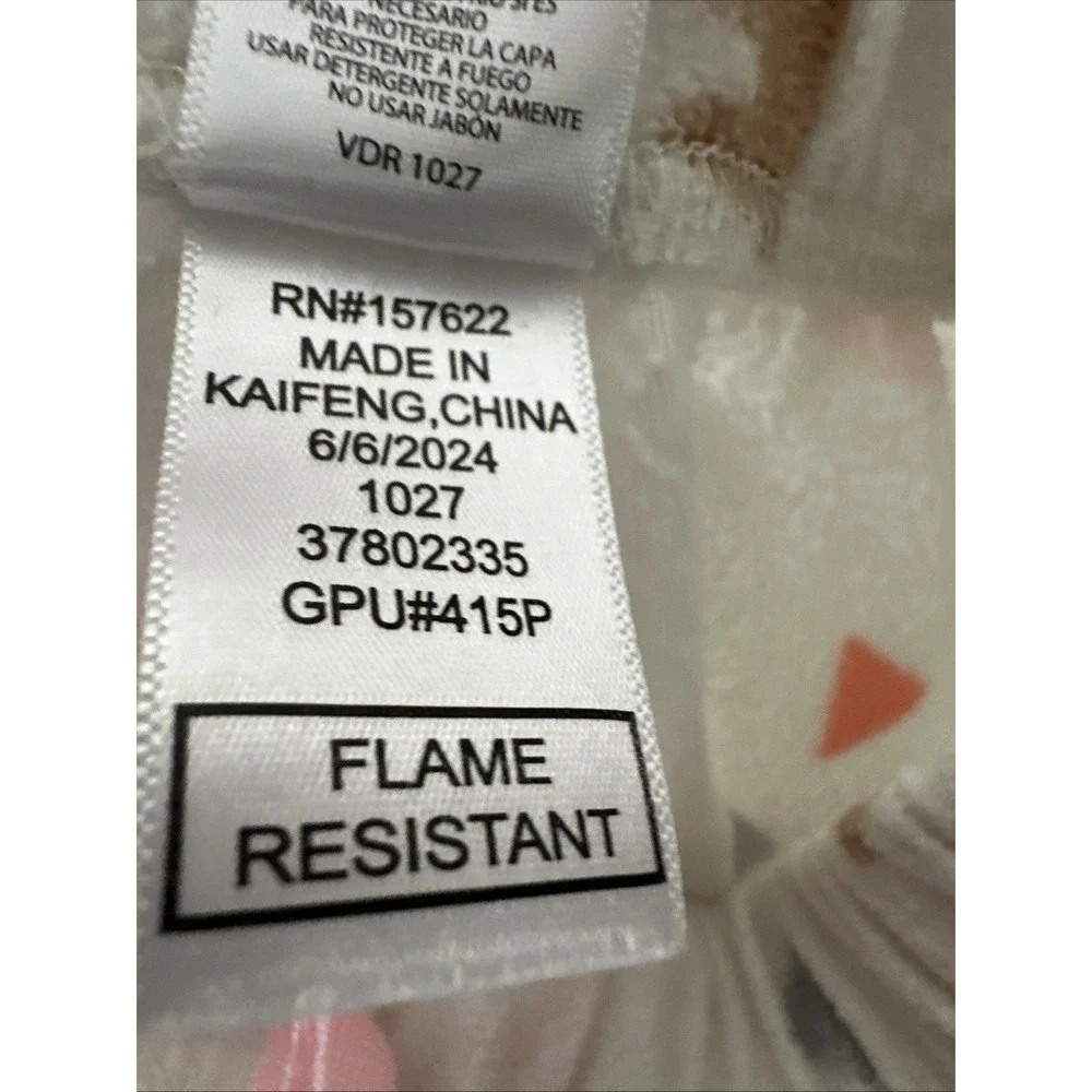 Eddie Bauer Kids Fleece‎ Pajamas Pants L (14/16) Triangles Design FlameResistant